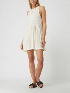 Superdry Kleid Mit Leinen-Anteil - Offwhite