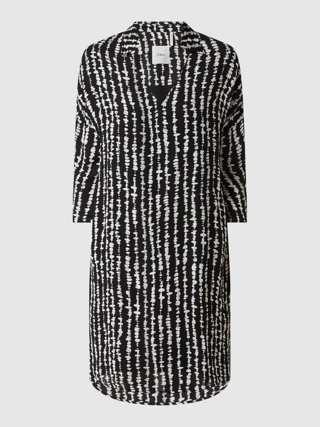 S.Oliver BLACK LABEL Kleid Aus Viskose - Schwarz – Bild 2