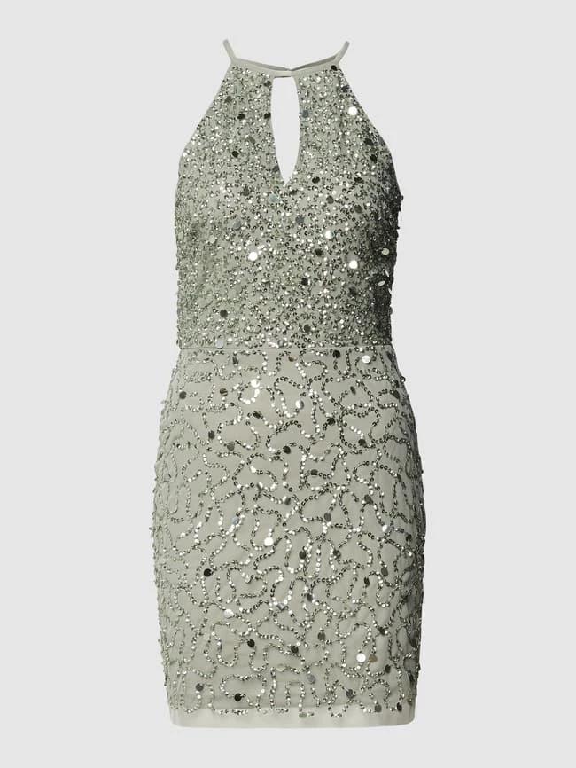 LACE & BEADS Cocktailkleid Mit Pailletten - Mint – Bild 2