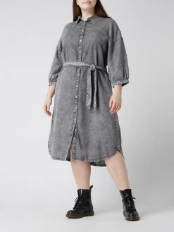 ONLY CARMAKOMA Midikleid Mit Blumenmuster - Mittelgrau