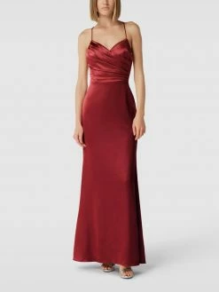 Laona Abendkleid Mit Gelegten Falten - Rostrot