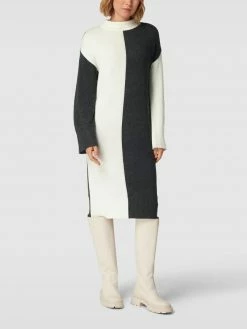 Esprit Collection Sweatkleid Mit Streifenmuster - Anthrazit