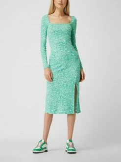 Gina Tricot Midikleid Mit Allover-Muster Modell 'Nora' - Grün