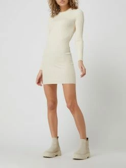Pieces Strickkleid Mit Rippenstruktur - Offwhite