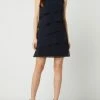 Christian Berg Cocktail Cocktailkleid Im Stufen-Look - Marineblau Meliert