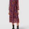 Rich & Royal Blusenkleid Mit Allover-Muster - Lila