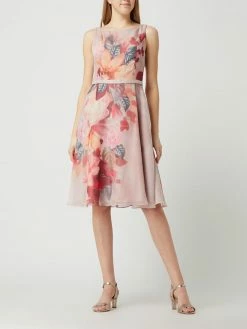 Vera Mont Cocktailkleid Mit Floralem Muster - Altrosa