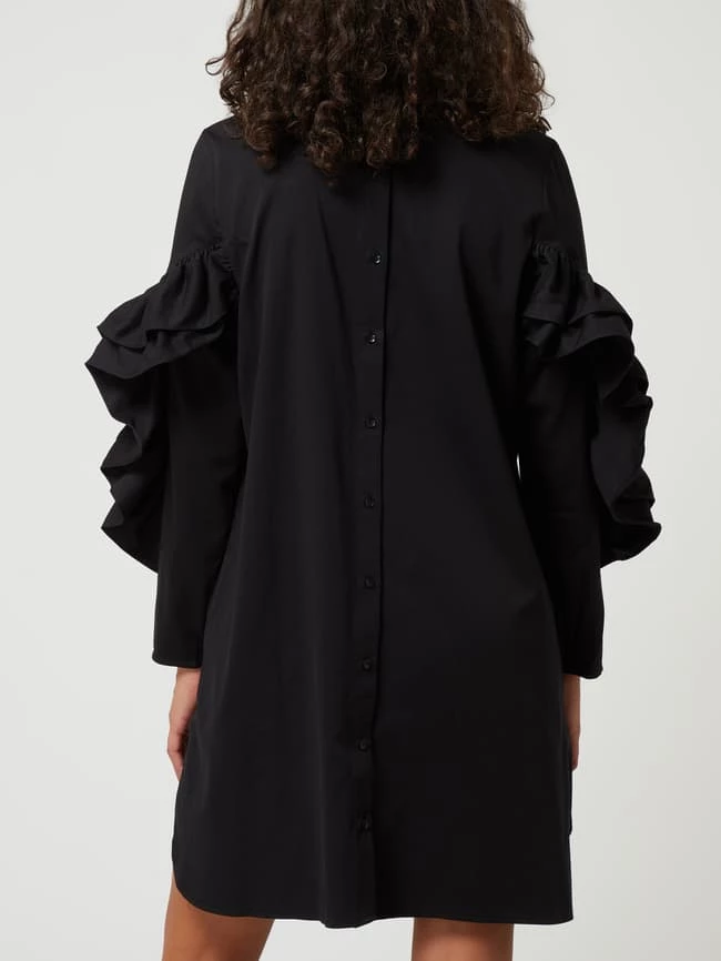 JUST FEMALE Kleid Mit Volants Modell 'Elly' - Schwarz – Bild 5