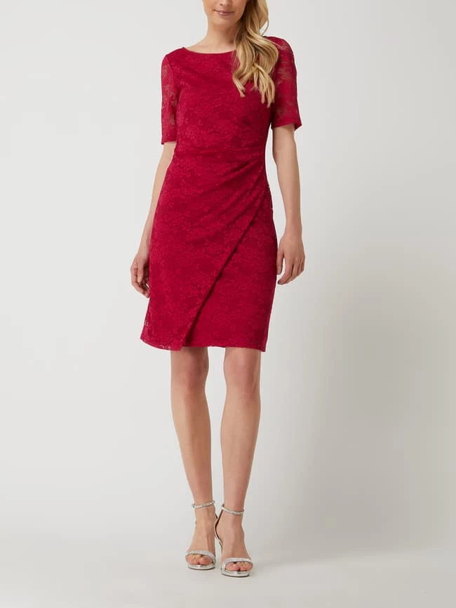 Vera Mont Cocktailkleid Aus Spitze - Rot