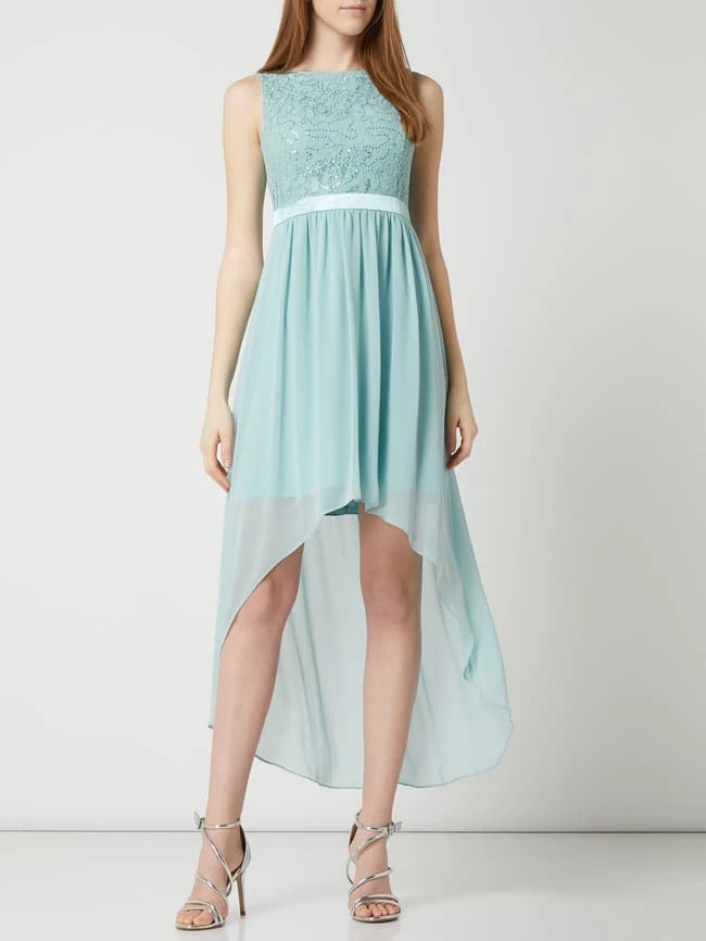 Jake*s Cocktail Vokuhila Cocktailkleid Mit Pailletten-Besatz - Mint
