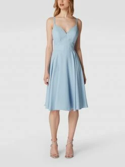 Luxuar Cocktailkleid Mit Taillenpasse - Hellblau