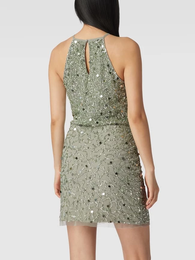 LACE & BEADS Cocktailkleid Mit Pailletten - Mint – Bild 5