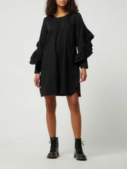 JUST FEMALE Kleid Mit Volants Modell 'Elly' - Schwarz