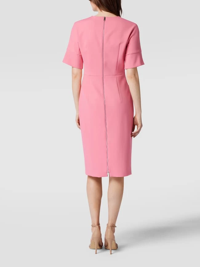 BOSS Etuikleid Mit V-Ausschnitt Modell 'Decine' - Rosa – Bild 5