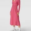 Mango Blusenkleid Mit V-Ausschnitt Modell 'DUNA' - Pink
