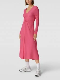 Mango Blusenkleid Mit V-Ausschnitt Modell 'DUNA' - Pink