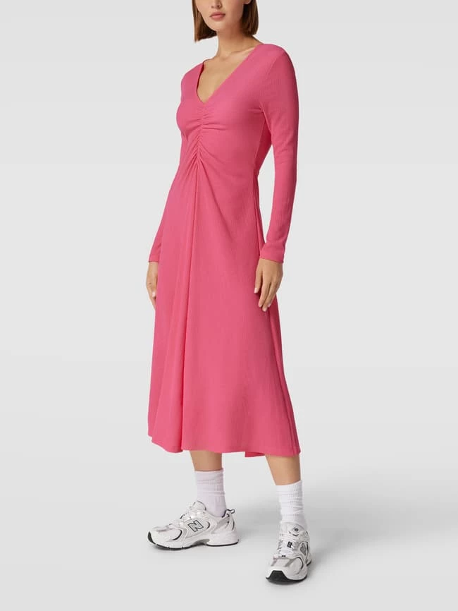 Mango Blusenkleid Mit V-Ausschnitt Modell 'DUNA' - Pink