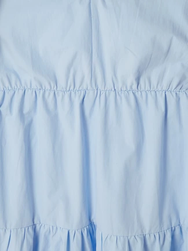 Neo Noir Midikleid Aus Baumwolle Modell 'Jinna' - Hellblau – Bild 4