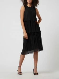 Esprit Collection Kleid Mit Plisseefalten - Schwarz