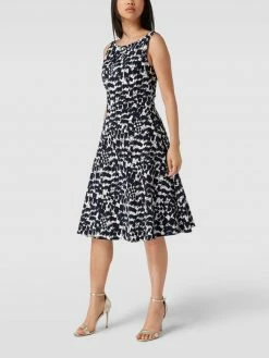 Vera Mont Minikleid Mit Allover-Muster - Marineblau