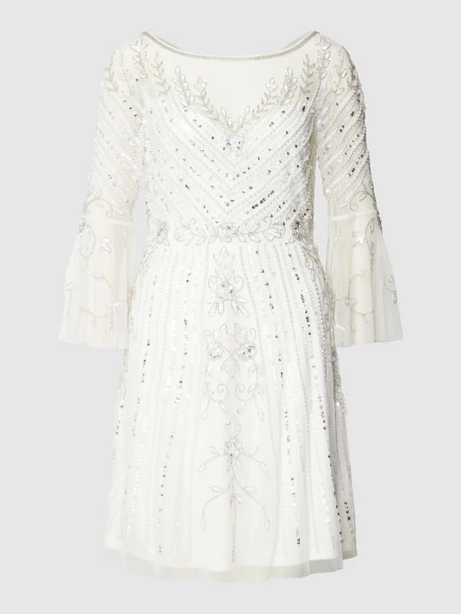 Adrianna Papell Cocktailkleid Mit Paillettenbesatz - Offwhite – Bild 2