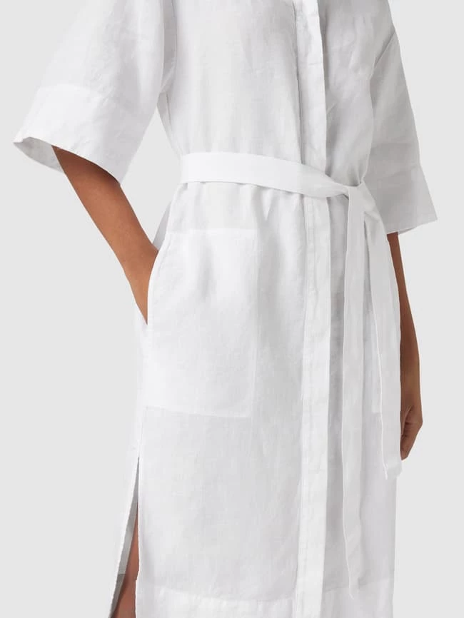Marc O'Polo Blusenkleid Aus Leinen - Weiß – Bild 3