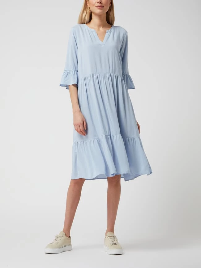 Soyaconcept Kleid Aus Viskose - Bleu