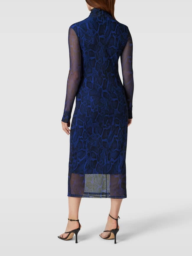 HUGO Maxikleid Mit Allover-Schlangenmuster Modell 'NESHY' - Dunkelblau – Bild 5