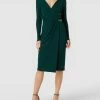 Lauren Ralph Lauren Cocktailkleid In Wickel-Optik Modell 'KINA' - Grün