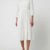 Esprit Midikleid Mit Spitze - Offwhite