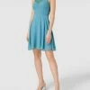 V.M. Cocktailkleid Mit Spitze - Ozean Blau