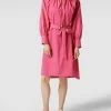 BOSS Midikleid Mit Taillengürtel Modell 'Dapera' - Pink