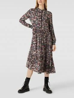 Jake*s Collection Midikleid Mit Allover-Muster - Pink