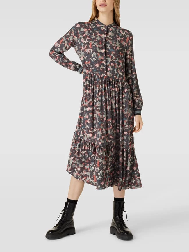 Jake*s Collection Midikleid Mit Allover-Muster - Pink