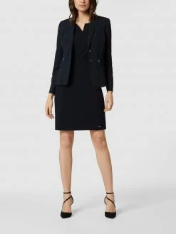 Taifun Etuikleid Mit V-Ausschnitt - Marineblau