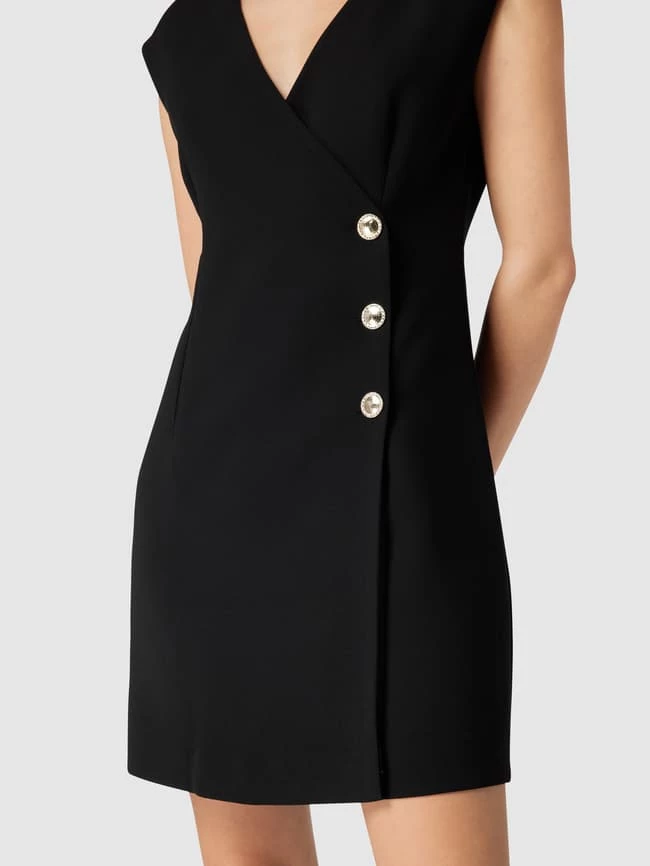 Mango Minikleid In Wickel-Optik - Schwarz – Bild 3